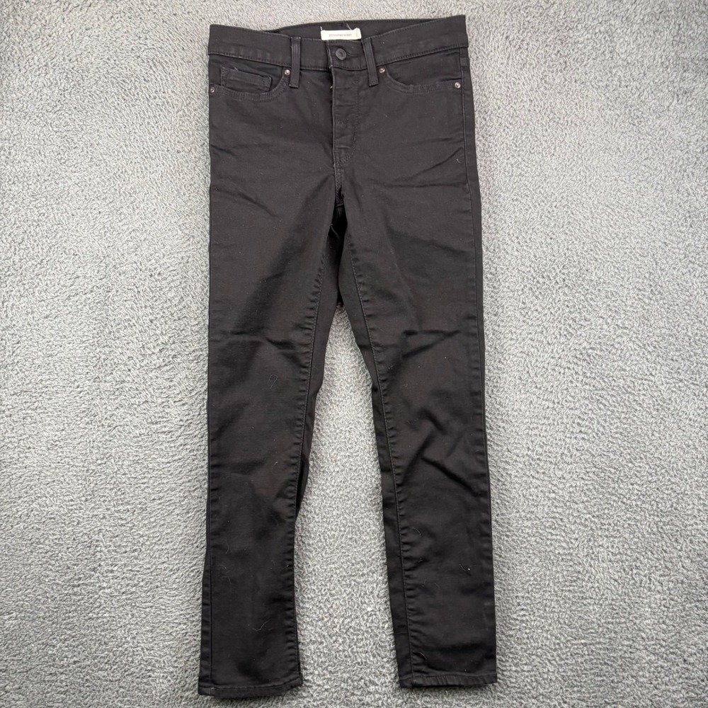Levis 311 Shaping Skinny Jeans Womens 27 Black High Rise Stretch Denim S40154